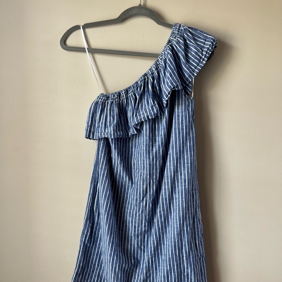 Madewell One Shoulder Ruffle Dress Size XXS - Picture 4 of 7